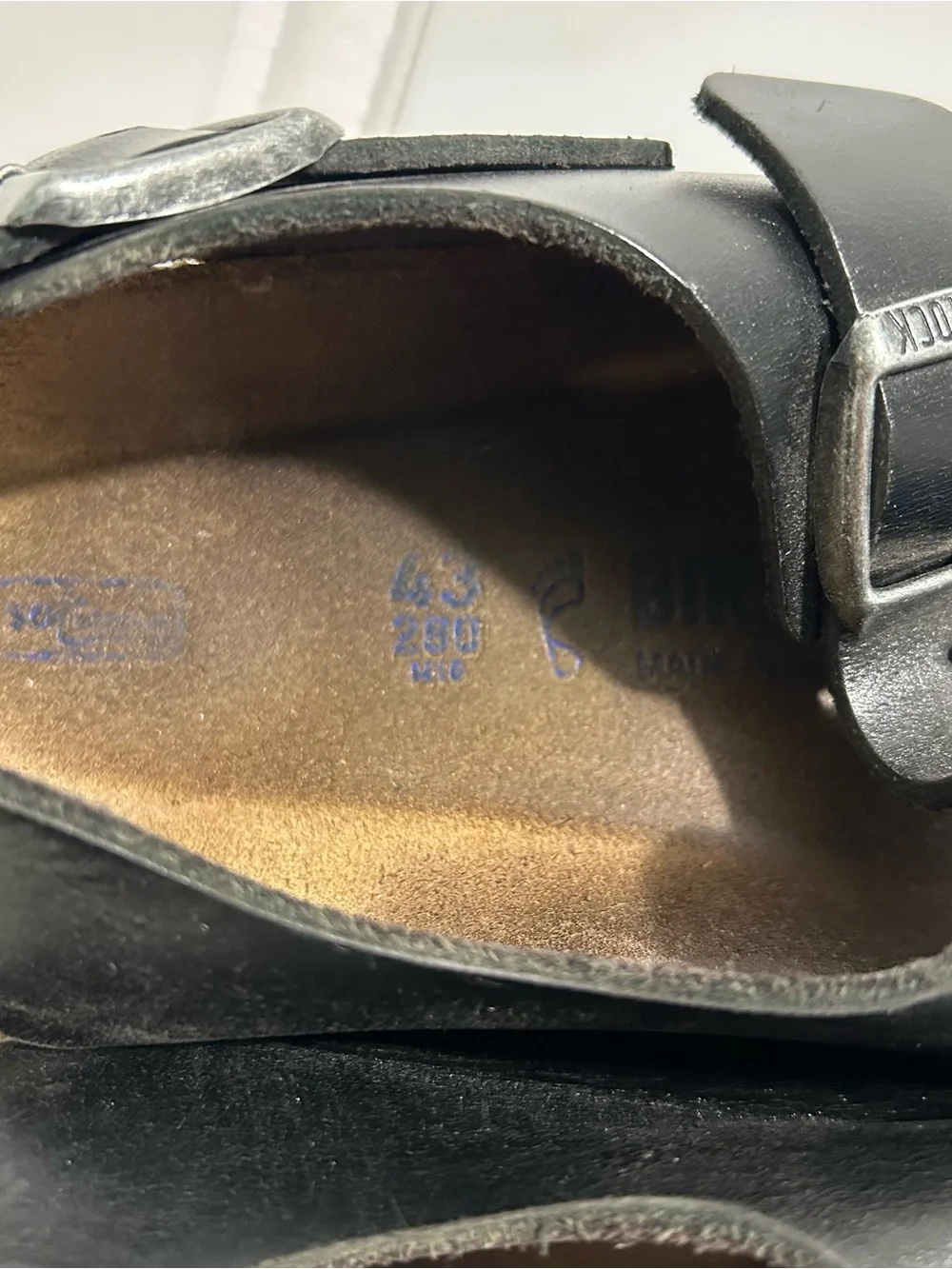 Birkenstock Milano soft black leather sandals